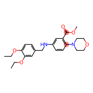 methyl 5-[(3,4-diethoxybenzyl)amino]-2-(4-morpholinyl)benzoate