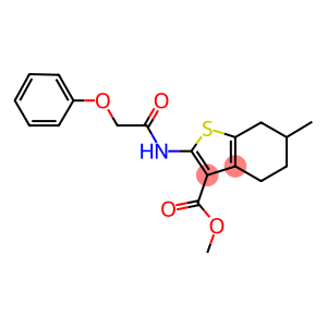 methyl 6-methyl-2-[(phenoxyacetyl)amino]-4,5,6,7-tetrahydro-1-benzothiophene-3-carboxylate