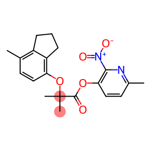 6-methyl-2-nitro-3-pyridyl 2-methyl-2-[(7-methyl-2,3-dihydro-1H-inden-4-yl)oxy]propanoate