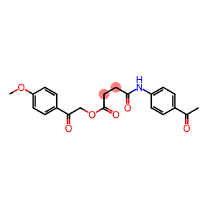 2-(4-methoxyphenyl)-2-oxoethyl 4-(4-acetylanilino)-4-oxobutanoate