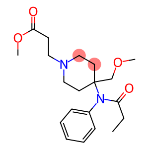 4-Methoxymethyl-4-(N-phenyl-N-propanoylamino)piperidine-1-propionic acid methyl ester