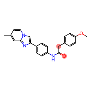 2-(4-methoxyphenyl)-N-[4-(7-methylimidazo[1,2-a]pyridin-2-yl)phenyl]acetamide