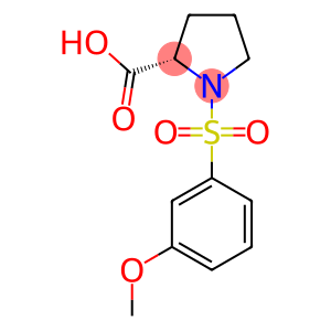 PROLINE, 1-[(3-METHOXYPHENYL)SULFONYL]-