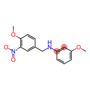 3-methoxy-N-[(4-methoxy-3-nitrophenyl)methyl]aniline