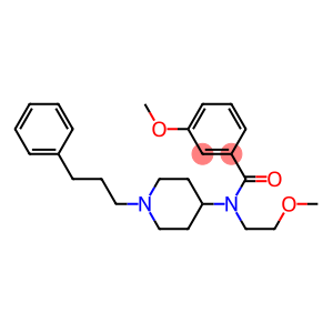 3-METHOXY-N-(2-METHOXYETHYL)-N-[1-(3-PHENYLPROPYL)PIPERIDIN-4-YL]BENZAMIDE