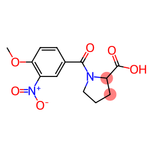 1-[(4-methoxy-3-nitrophenyl)carbonyl]pyrrolidine-2-carboxylic acid