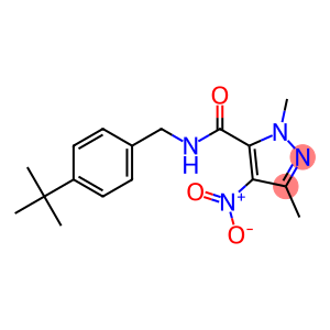 2,5-Dimethyl-4-nitro-N-(4-tert-butylbenzyl)-2H-pyrazole-3-carboxamide