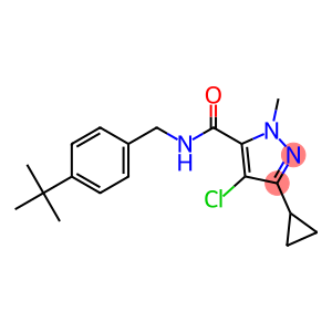 4-Chloro-2-methyl-5-cyclopropyl-N-(4-tert-butylbenzyl)-2H-pyrazole-3-carboxamide