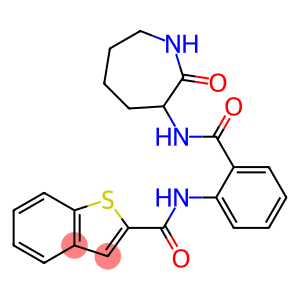 N2-(2-{[(2-oxoazepan-3-yl)amino]carbonyl}phenyl)benzo[b]thiophene-2-carboxamide