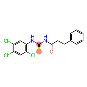N-(3-phenylpropanoyl)-N'-(2,4,5-trichlorophenyl)thiourea