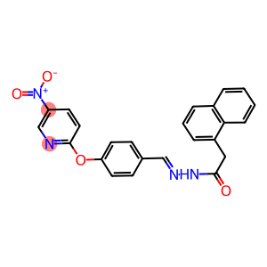 N'-[4-({5-nitro-2-pyridinyl}oxy)benzylidene]-2-(1-naphthyl)acetohydrazide
