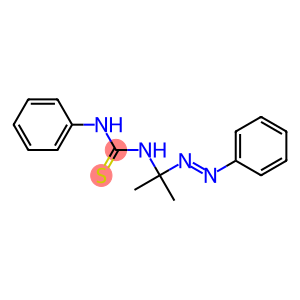 N-[1-methyl-1-(2-phenyldiaz-1-enyl)ethyl]-N'-phenylthiourea