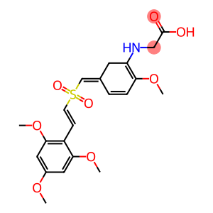 [N-[2-Methoxy-5-((2',4',6'-Trimethoxystyryl)Sulfonylmethylene)Phenyl]Amino]Acetic Acid