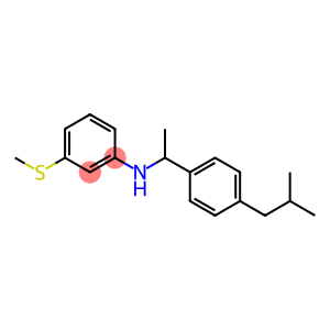 N-{1-[4-(2-methylpropyl)phenyl]ethyl}-3-(methylsulfanyl)aniline