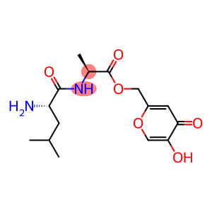 N-(L-Leucyl)-L-alanine [(4-oxo-5-hydroxy-4H-pyran-2-yl)methyl] ester