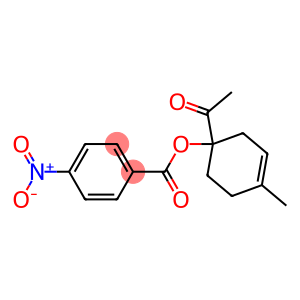 4-Nitrobenzoic acid 1-acetyl-4-methyl-3-cyclohexene-1-yl ester