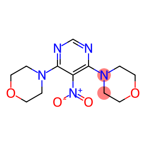 4-[5-nitro-6-(4-morpholinyl)-4-pyrimidinyl]morpholine