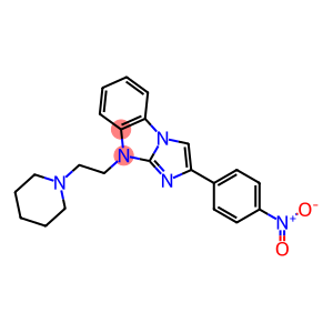 2-{4-nitrophenyl}-9-[2-(1-piperidinyl)ethyl]-9H-imidazo[1,2-a]benzimidazole