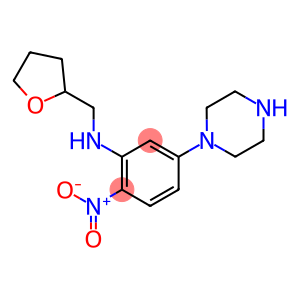 (2-NITRO-5-PIPERAZIN-1-YL-PHENYL)-(TETRAHYDRO-FURAN-2-YLMETHYL)-AMINE