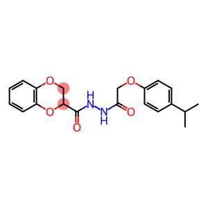 N'-[2-(4-isopropylphenoxy)acetyl]-2,3-dihydro-1,4-benzodioxine-2-carbohydrazide