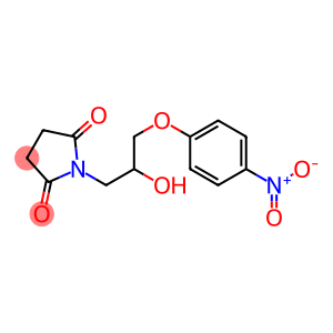 N-(2-HYDROXY-3-(P-NITROPHENOXY)PROPYL)SUCCINIMIDE