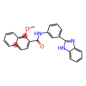 N-[3-(1H-BENZIMIDAZOL-2-YL)PHENYL]-1-METHOXY-2-NAPHTHAMIDE