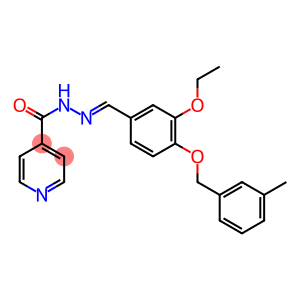 N'-{3-ethoxy-4-[(3-methylbenzyl)oxy]benzylidene}isonicotinohydrazide