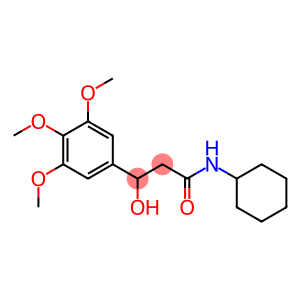 N-Cyclohexyl-3-hydroxy-3-(3,4,5-trimethoxyphenyl)propanamide
