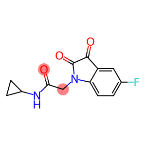 N-cyclopropyl-2-(5-fluoro-2,3-dioxo-2,3-dihydro-1H-indol-1-yl)acetamide