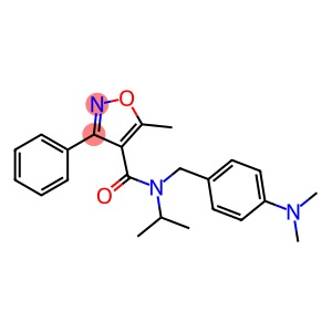 N4-[4-(dimethylamino)benzyl]-N4-isopropyl-5-methyl-3-phenylisoxazole-4-carboxamide
