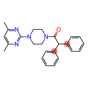 N-(4,6-DIMETHYLPYRIMIDIN-2-YL)-N'-(1-OXO-2,2-DIPHENYLETHYL)PIPERAZINE