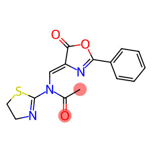 N-(4,5-dihydro-1,3-thiazol-2-yl)-N-{[5-oxo-2-phenyl-1,3-oxazol-4(5H)-yliden]methyl}acetamide