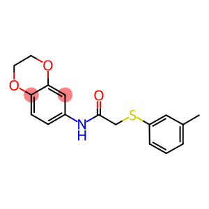 N-(2,3-DIHYDRO-1,4-BENZODIOXIN-6-YL)-2-[(3-METHYLPHENYL)SULFANYL]ACETAMIDE