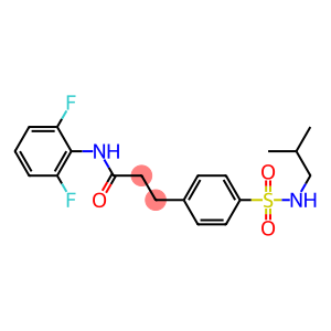 N-(2,6-difluorophenyl)-3-{4-[(isobutylamino)sulfonyl]phenyl}propanamide