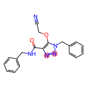N,1-DIBENZYL-5-(CYANOMETHOXY)-1H-1,2,3-TRIAZOLE-4-CARBOXAMIDE