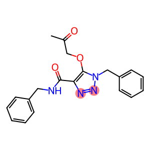 N,1-DIBENZYL-5-(2-OXOPROPOXY)-1H-1,2,3-TRIAZOLE-4-CARBOXAMIDE