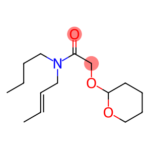 N-(2-Butenyl)-N-butyl[[(3,4,5,6-tetrahydro-2H-pyran)-2-yl]oxy]acetamide