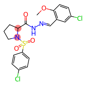 N'-(5-chloro-2-methoxybenzylidene)-1-[(4-chlorophenyl)sulfonyl]-2-pyrrolidinecarbohydrazide