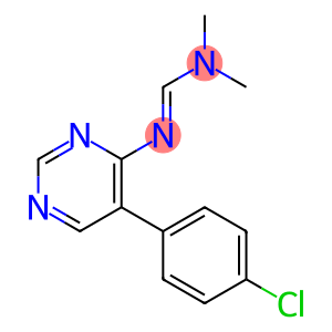 N'-[5-(4-chlorophenyl)pyrimidin-4-yl]-N,N-dimethyliminoformamide