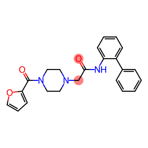 N-[1,1'-biphenyl]-2-yl-2-[4-(2-furoyl)-1-piperazinyl]acetamide