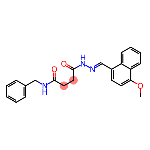 N-benzyl-4-{2-[(E)-(4-methoxy-1-naphthyl)methylidene]hydrazino}-4-oxobutanamide