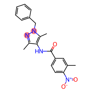 N-(1-benzyl-3,5-dimethyl-1H-pyrazol-4-yl)-4-nitro-3-methylbenzamide