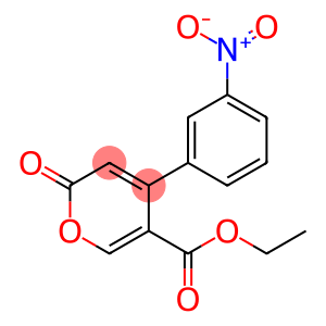 2-Oxo-4-(3-nitrophenyl)-2H-pyran-5-carboxylic acid ethyl ester