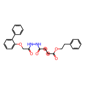 phenethyl 4-{2-[2-([1,1'-biphenyl]-2-yloxy)acetyl]hydrazino}-4-oxobutanoate