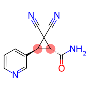 (1R,3S)-2,2-Dicyano-3-(pyridin-3-yl)cyclopropanecarboxamide