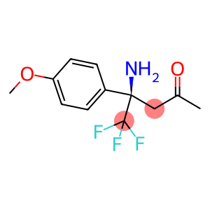 (4R)-4-amino-5,5,5-trifluoro-4-(4-methoxyphenyl)pentan-2-one