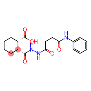 (1S,2R)-2-{[2-(4-anilino-4-oxobutanoyl)hydrazino]carbonyl}cyclohexanecarboxylic acid