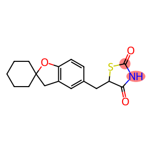 5-[Spiro[benzofuran-2(3H),1'-cyclohexan]-5-ylmethyl]thiazolidine-2,4-dione