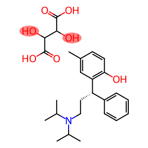 2-[(1S)-3-[ Bis (1-methyl ethyl) amino]-1-phenyl propyl]-4-methyl phenol tartaric acid salt.
