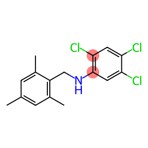 2,4,5-trichloro-N-[(2,4,6-trimethylphenyl)methyl]aniline